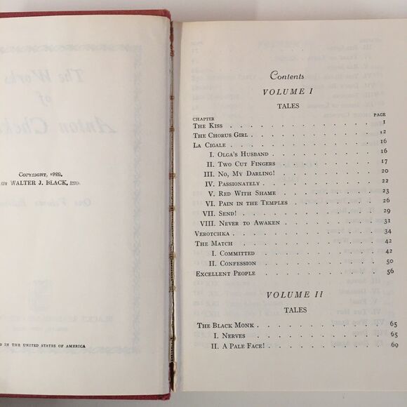 Vintage The Works of Chekhov Hardcover Book Fair Condition - Picture 8 of 9